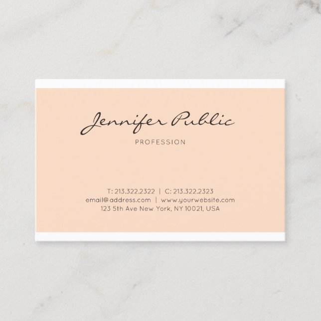 Carte De Visite Conception graphique élégante et professionnelle (Devant)