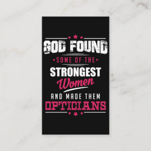 Carte De Visite Conception hilare de profession d'opticiens faite