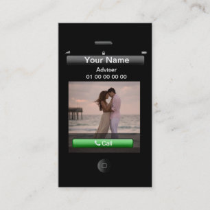 Carte De Visite Conception iPhone personnalisable (avec boutons so