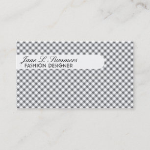 Carte De Visite Conception Jacquard (classique)
