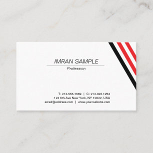Carte De Visite Conception minimaliste élégante moderne tendance s