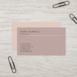 Carte De Visite Conception minimaliste Élégante Vintage des couleu