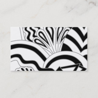 Carte De Visite Conception monochrome d'art déco