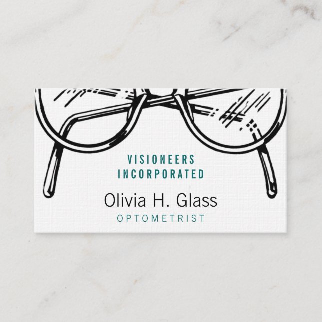 Carte De Visite Conception Optique de Lunettes Professionnelles Cl (Devant)