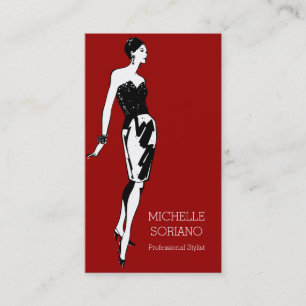 Carte De Visite Conception professionnelle de mode de styliste
