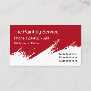 Carte De Visite Conception professionnelle de peintre