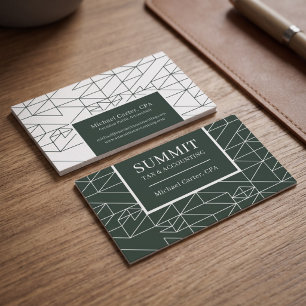 Carte De Visite Conception professionnelle géométrique moderne