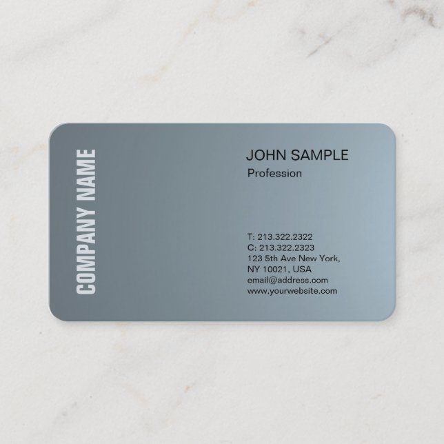 Carte De Visite Conception professionnelle moderne élégante et sim (Devant)