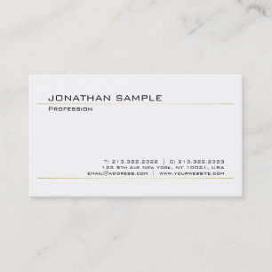 Carte De Visite Conception simple à la mode élégante moderne d'