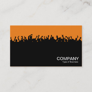 Carte De Visite Concert 02 - Noir et orange