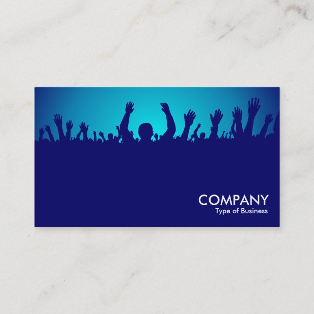 Carte De Visite Concert - Dk Blue & Cyan (Devant)