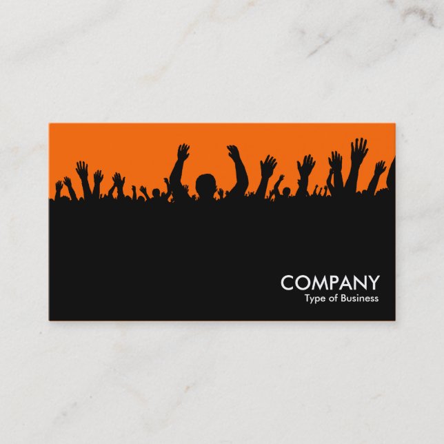 Carte De Visite Concert - Noir et Orange (Devant)