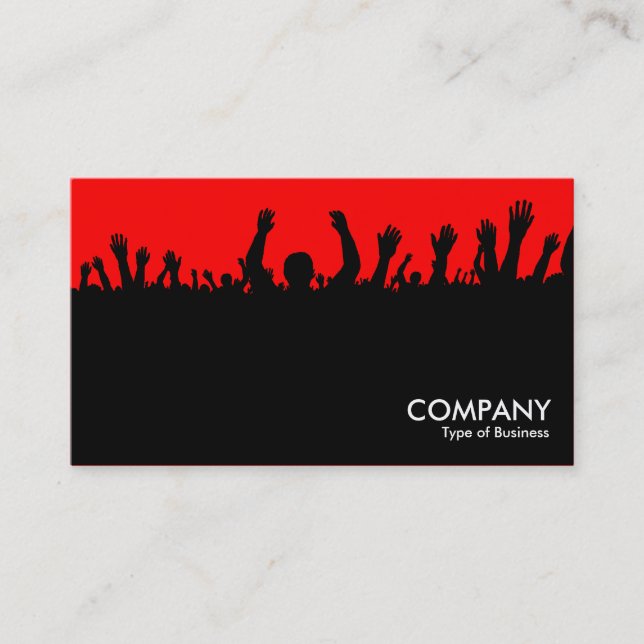Carte De Visite Concert - Noir et Rouge (Devant)