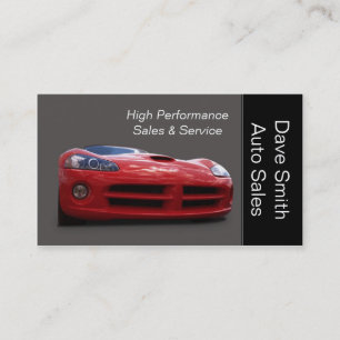 Carte De Visite Concessionnaire automobile haute performance