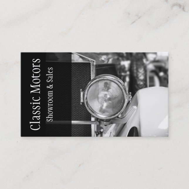 Carte De Visite Concessionnaires automobiles classiques (Devant)