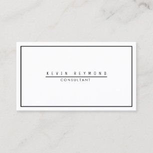 Carte De Visite concevoir votre propre professionnel blanc et simp