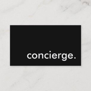 Carte De Visite concierge.