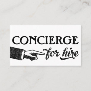 Carte De Visite Concierge Business Cards - Cool Vintage