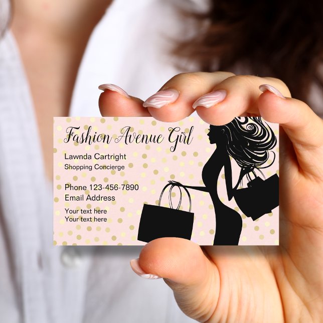 Carte De Visite Concierge de la boutique de mode (Créateur téléchargé)