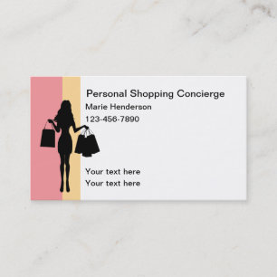 Carte De Visite Concierge de shopping personnel