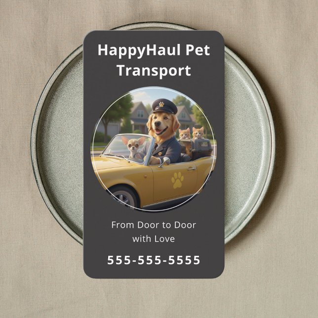 Carte De Visite Concierge de voyage pour animaux de compagnie prof (Créateur téléchargé)