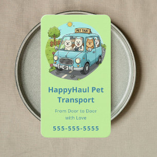 Carte De Visite Concierge de voyage pour animaux de luxe Taxi pour