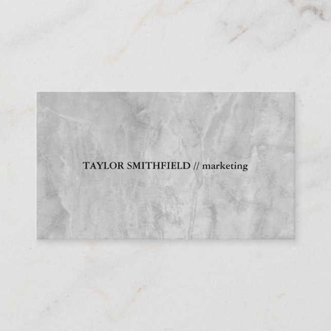 Carte De Visite Concret professionnel vintage traditionnel Simple (Devant)