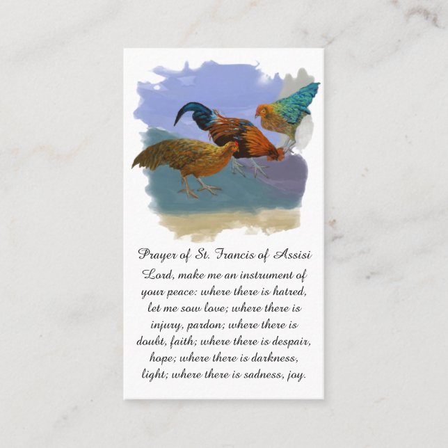 Carte De Visite Condoléances sincères en prière bleu violet orange (Devant)