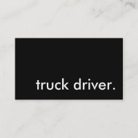 conducteur de camion.