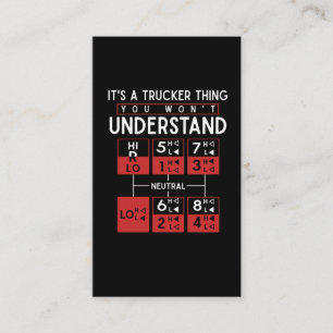 Carte De Visite Conducteur de camion Drôle Trucker dire