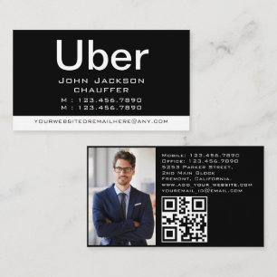 Carte De Visite Conducteur de limousine et de taxi Voiture profess