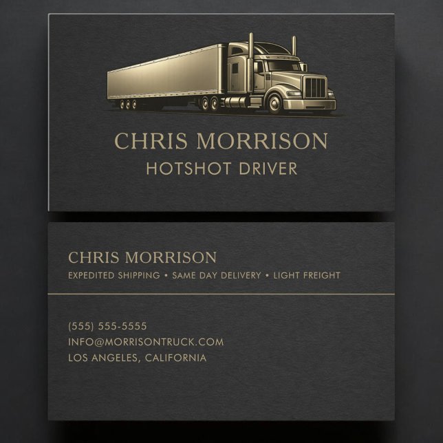 Carte De Visite Conducteur de pointe professionnel (Créateur téléchargé)