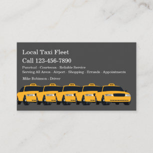 Carte De Visite Conducteur de taxi local