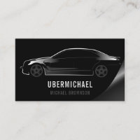 Conducteur de voiture Auto noir
