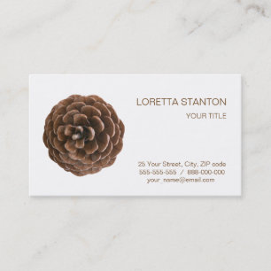 Carte De Visite Cône de pin