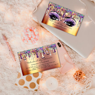 Carte De Visite Confetti : Un artiste de maquillage Brow Eyelash G