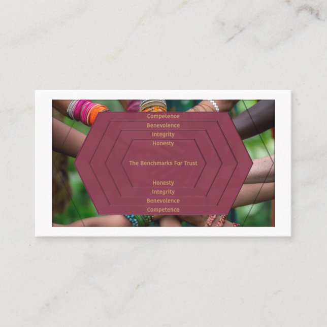 Carte De Visite Confiance → Leadership transformationnel (avec cod (Devant)