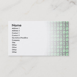 Carte De Visite Configuration binaire