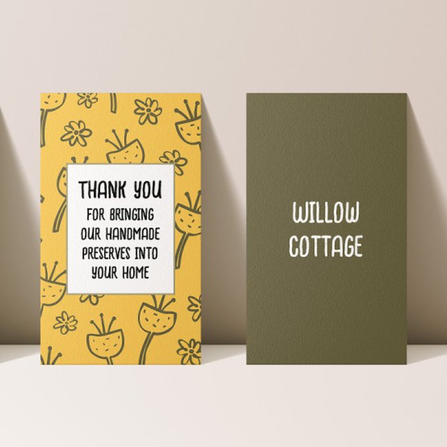 Carte De Visite Confiture de chalet personnalisable et Merci de ré (Créateur téléchargé)