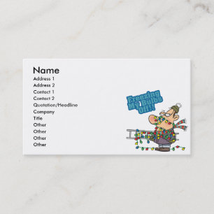 Carte De Visite congeler mes ampoules éteintes lumières de Noël dr