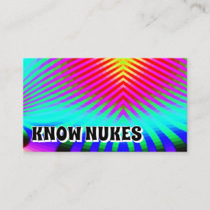 Carte De Visite CONNAISSEZ NUKES ( vous pouvez modifier les mots )