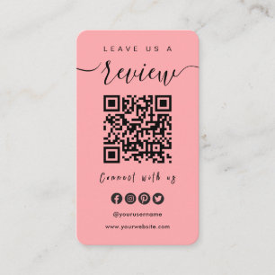 Carte De Visite Connectez-vous avec le code QR Us   Laissez-Nous U