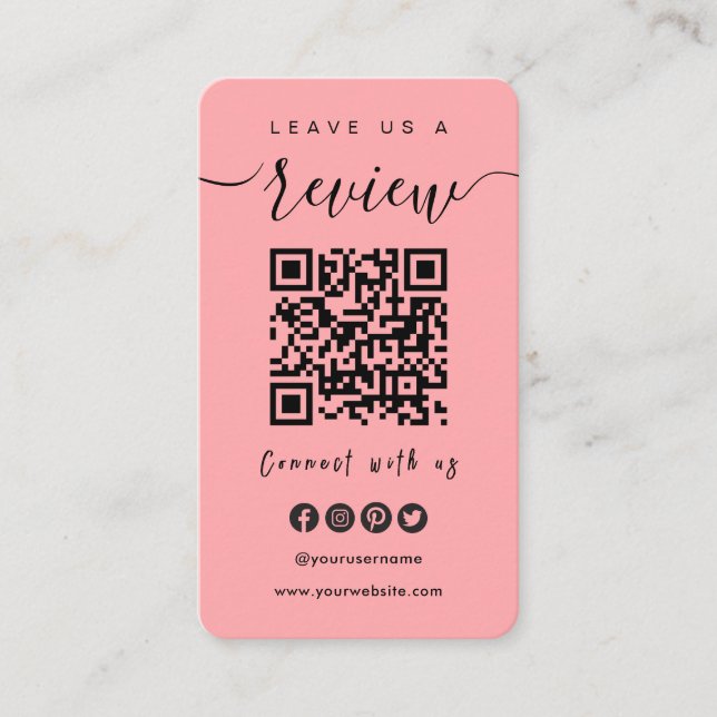 Carte De Visite Connectez-vous avec le code QR Us | Laissez-Nous U (Devant)