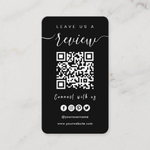 Carte De Visite Connectez-vous avec le code QR Us   Laissez-Nous U
