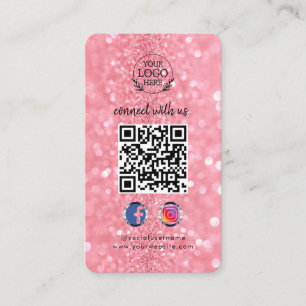 Carte De Visite Connectez-vous avec nous Code QR personnalisé po
