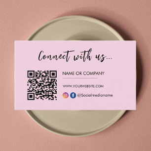 Carte De Visite Connectez-vous avec nous Instagram Facebook Logo C