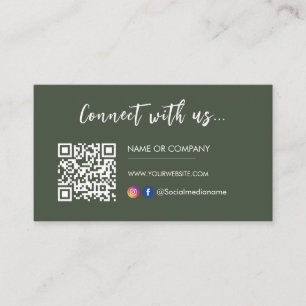 Carte De Visite Connectez-vous avec nous Instagram Facebook Logo F