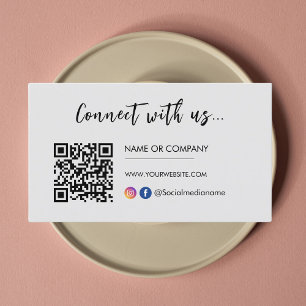 Carte De Visite Connectez-vous avec nous Instagram Facebook Logo G