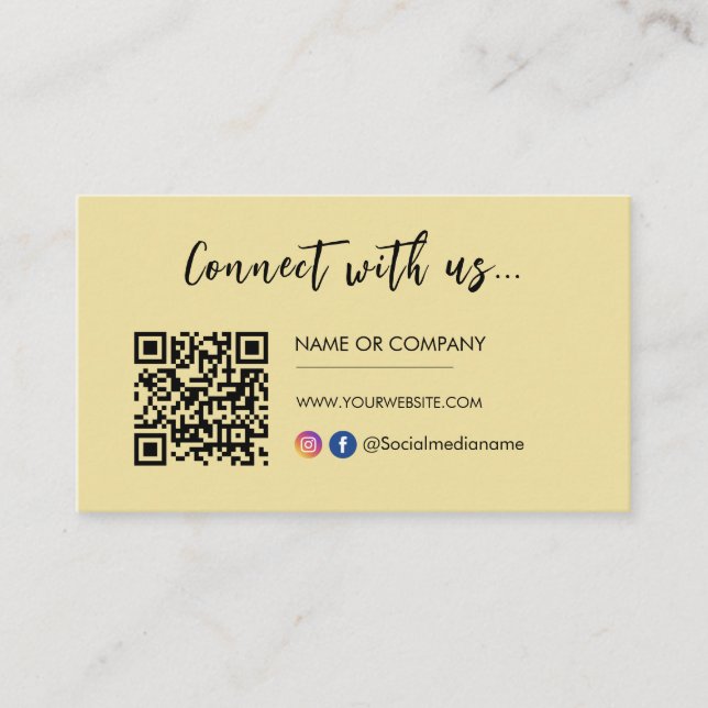 Carte De Visite Connexion Instagram Facebook Logo Super (Devant)