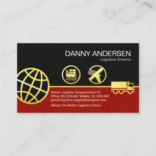 Carte De Visite Connexion logistique mondiale WWW Land Sea Air